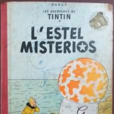 Cómics: LES AVENTURES DE TINTIN DE HERGÉ - L'ESTEL MISTERIOS EN CATALA 1º EDICIÓN MAYO 1965.. Lote 348302373