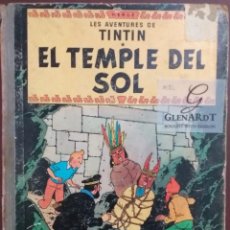 Cómics: LES AVENTURES DE TINTIN DE HERGÉ - EL TEMPLE DEL SOL EN CATALÁ 1º EDICIÓN 1965.. Lote 348305508
