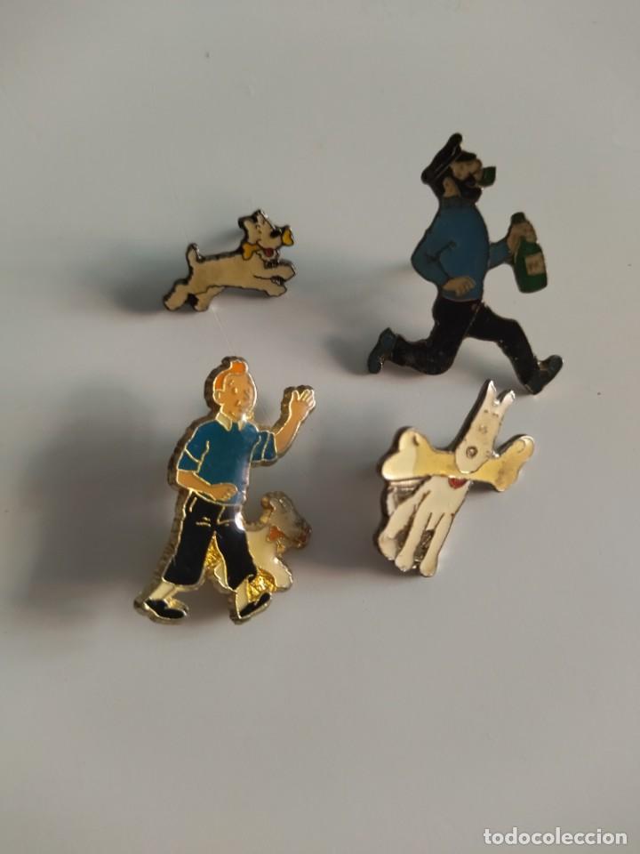 C&oacute;mics: tintin. lotes de 4 pins - Foto 1