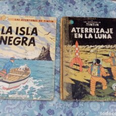 Cómics: TINTIN LA ISLA NEGRA 1967,ATERRIZAJE EN LA LUNA 1959. Lote 352664439