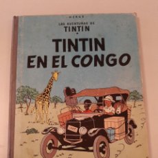 Comics : COMIC TEBEO ANTIGUO LAS AVENTURAS DE TINTIN EN EL CONGO 2º EDICION JUVENTUD HERGE 1970 TAPA DURA. Lote 358184415