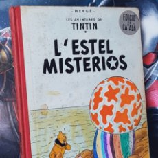 Cómics: TINTIN L'ESTEL MISTERIOS 1965 NORMAL ESTADO PINTURA PRIMERA EDICION CATALA JUVENTUD CATALAN TELA. Lote 402406754