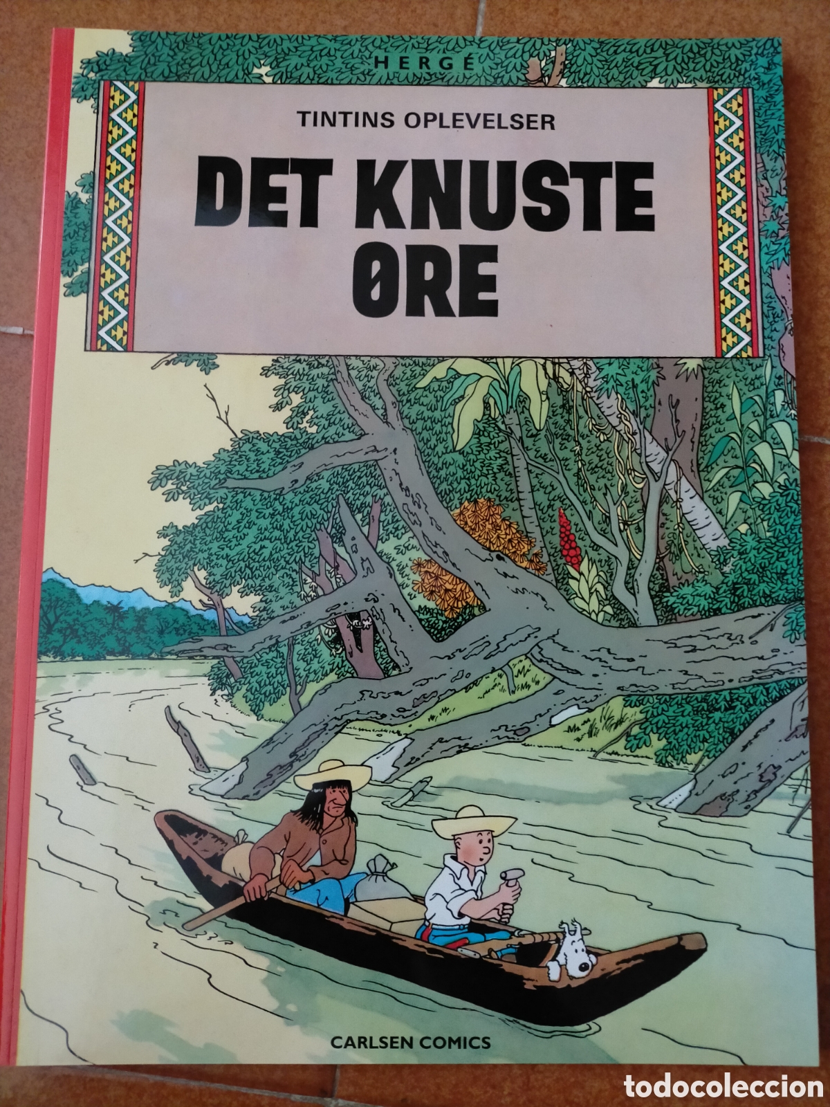 Comics : TINTIN IDIOMAS - DANES - LA OREJA ROTA / DET KNUSTE ORE