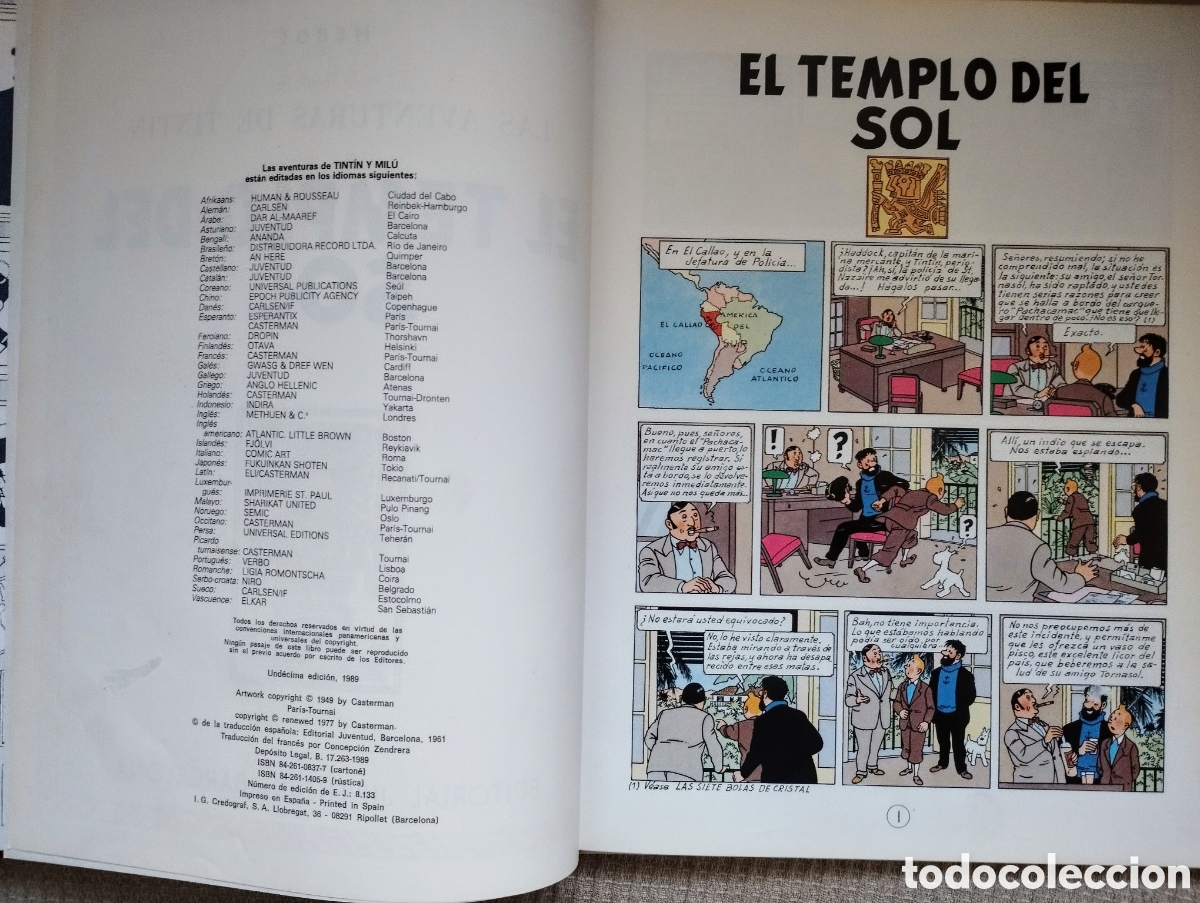 C&oacute;mics: LAS AVENTURAS DE TINTIN - EL TEMPLO DEL SOL - - Foto 3