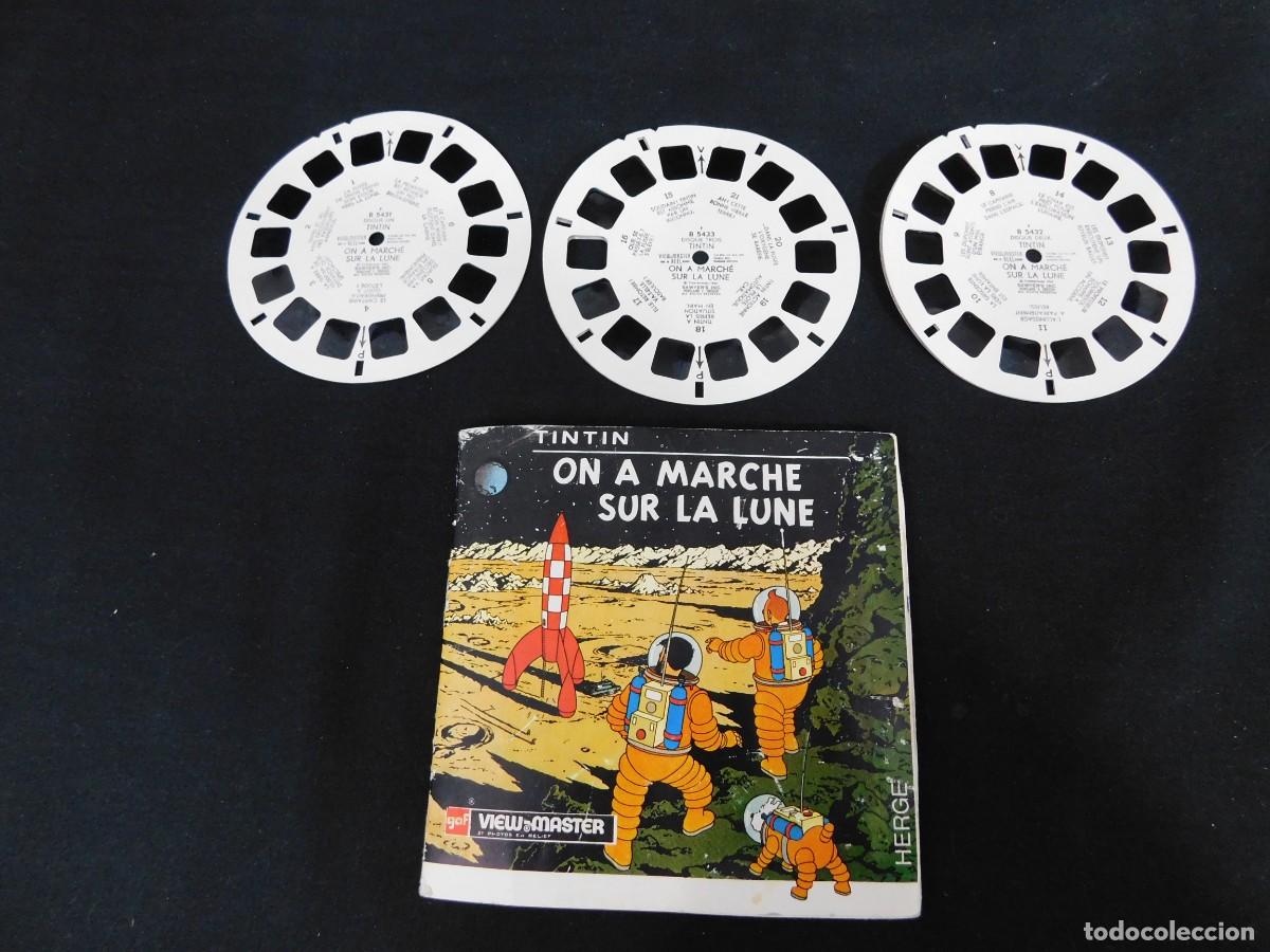 C&oacute;mics: TINTIN - ON A MARCHE SUR LA LUNE - VIEW MASTER - Foto 4