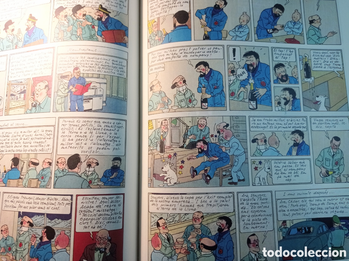 C&oacute;mics: Objectiu la Lluna.TINTIN en catal&aacute;n 2 Edici&oacute;n 1976 - Foto 4