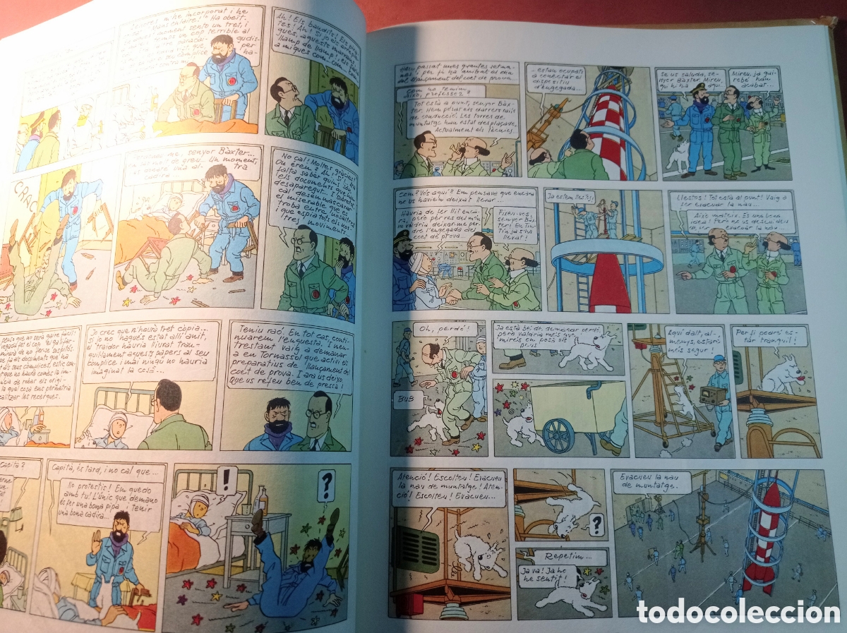 C&oacute;mics: Objectiu la Lluna.TINTIN en catal&aacute;n 2 Edici&oacute;n 1976 - Foto 5