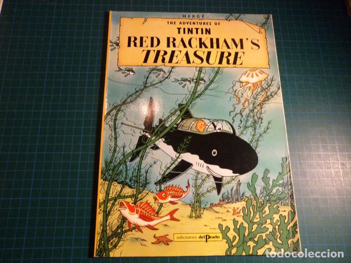 C&oacute;mics: Tintin. Red Rackhams treasure. Ediciones del Prado. Rustica. En ingles. - Foto 1