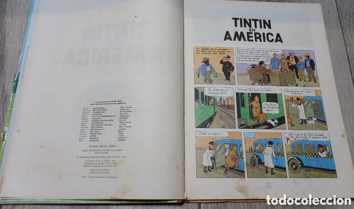 C&oacute;mics: Tinti en Am&eacute;rica. Primera edici&oacute;n 1968 - Foto 3
