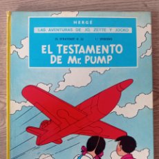 Cómics: LAS AVENTURAS DE JO, ZETTE Y JOCKO. EL TESTAMENTO DE MR. PUMP. HERGE. ED. JUVENTUD, 1983 3ª EDICIÓN