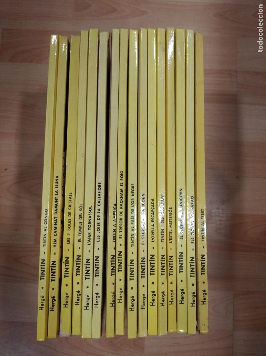 C&oacute;mics: Lot de 16 exemplars Tint&iacute;n. En catal&agrave; - Foto 1