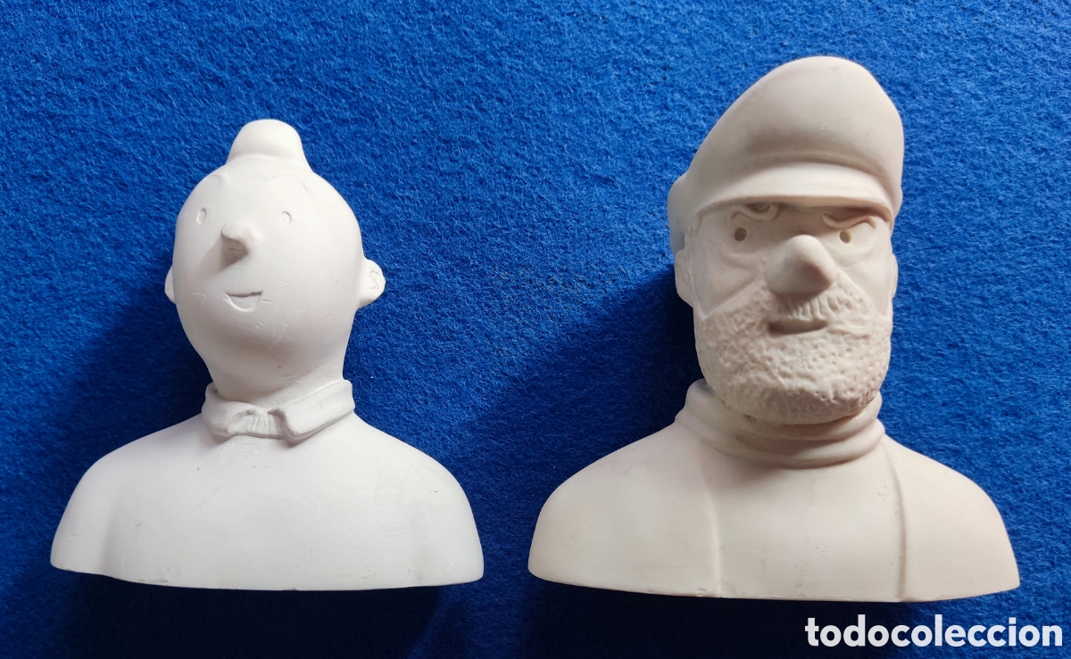 C&oacute;mics: TINTIN & CAPIT&Aacute;N HADDOCK HERG&Eacute; FIGURA BUSTO - Foto 1
