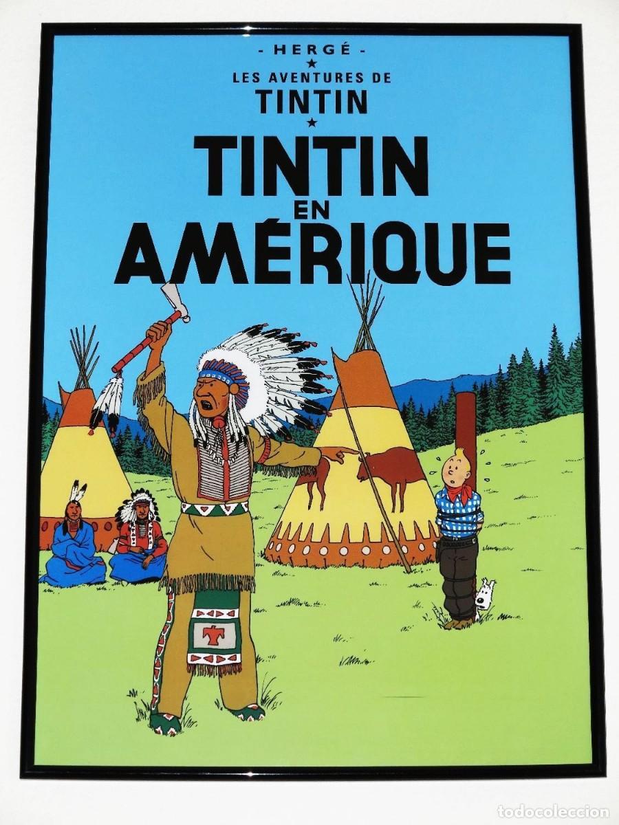 C&oacute;mics: TINTIN - Poster portada comic. 47 x 34 cm - Foto 1