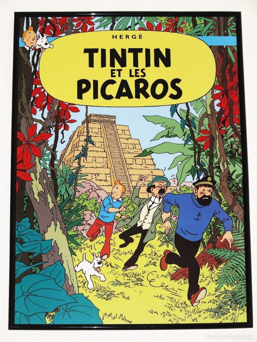 C&oacute;mics: TINTIN - Poster portada comic. 47 x 34 cm - Foto 1