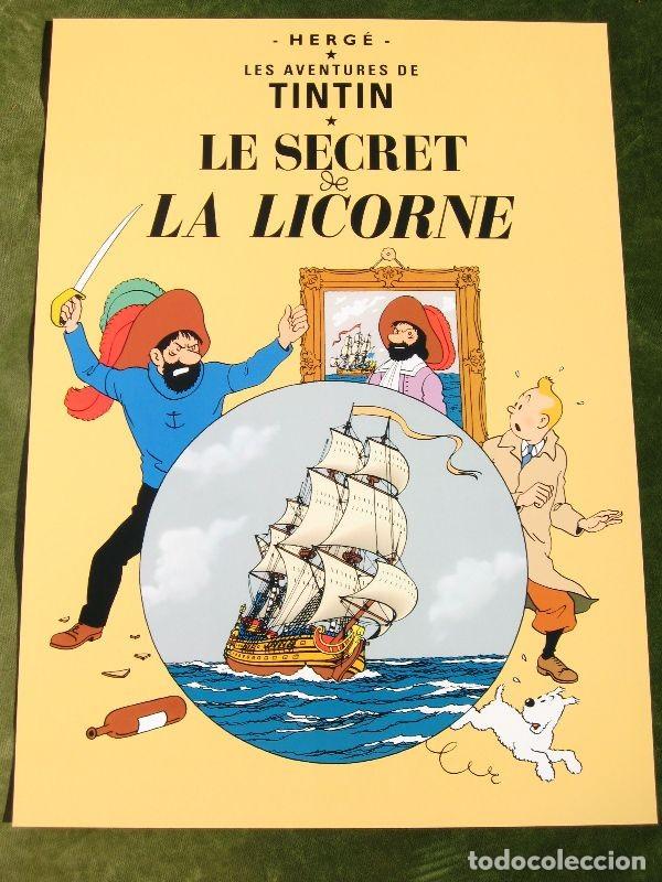 C&oacute;mics: TINTIN - Poster portada comic. 47 x 34 cm - Foto 1