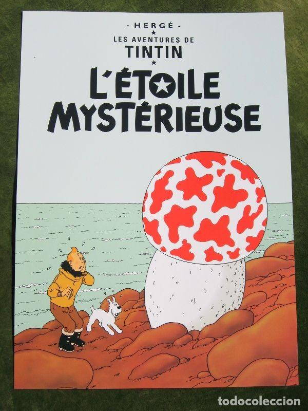 C&oacute;mics: TINTIN - Poster portada comic. 47 x 34 cm - Foto 1