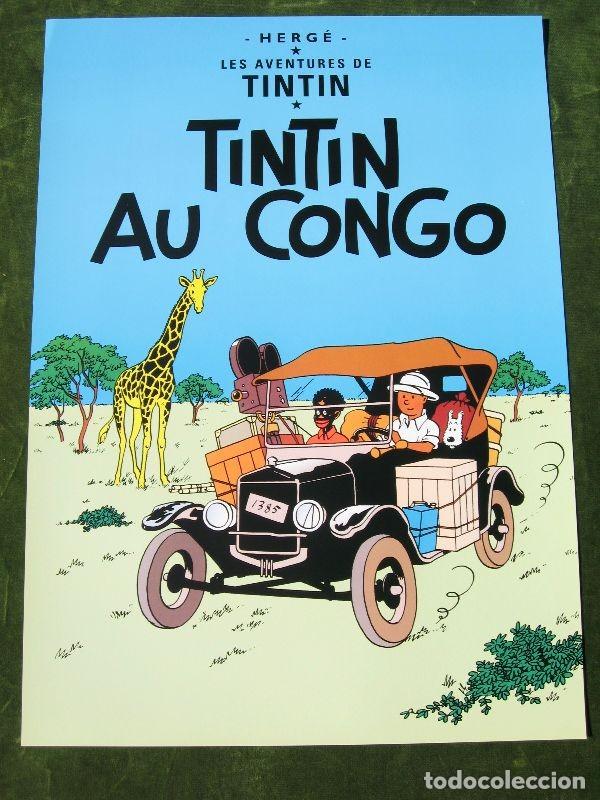C&oacute;mics: TINTIN - Poster portada comic. 47 x 34 cm - Foto 1