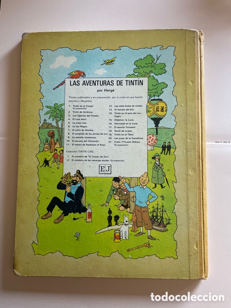 C&oacute;mics: TINTIN LA OREJA ROTA 3a edici&oacute;n 1969 - Foto 2