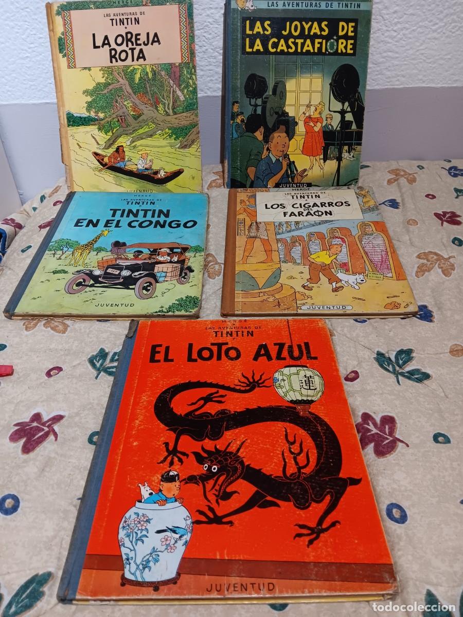 C&oacute;mics: Tintin 1a edici&oacute;n lote de 5 ejemplares - Foto 1