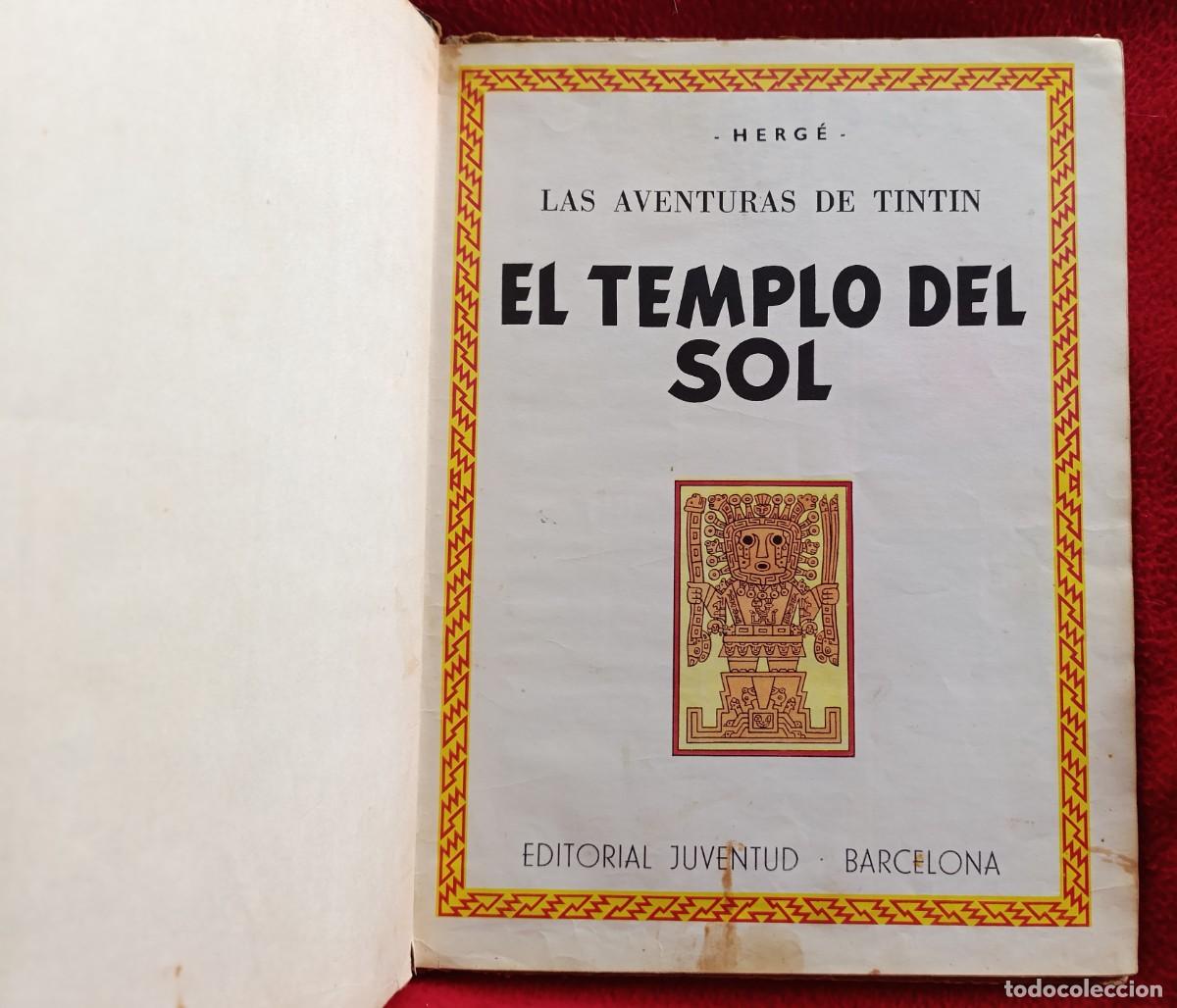 C&oacute;mics: TINTIN EL TEMPLO DEL SOL 2&ordf; EDICION 1961 RARO!!! - Foto 6