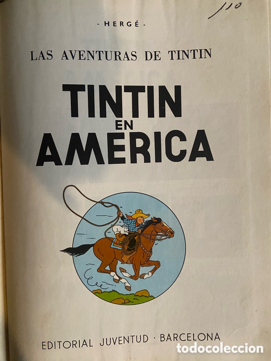 C&oacute;mics: Tintin en Am&eacute;rica primera edici&oacute;n - Foto 2