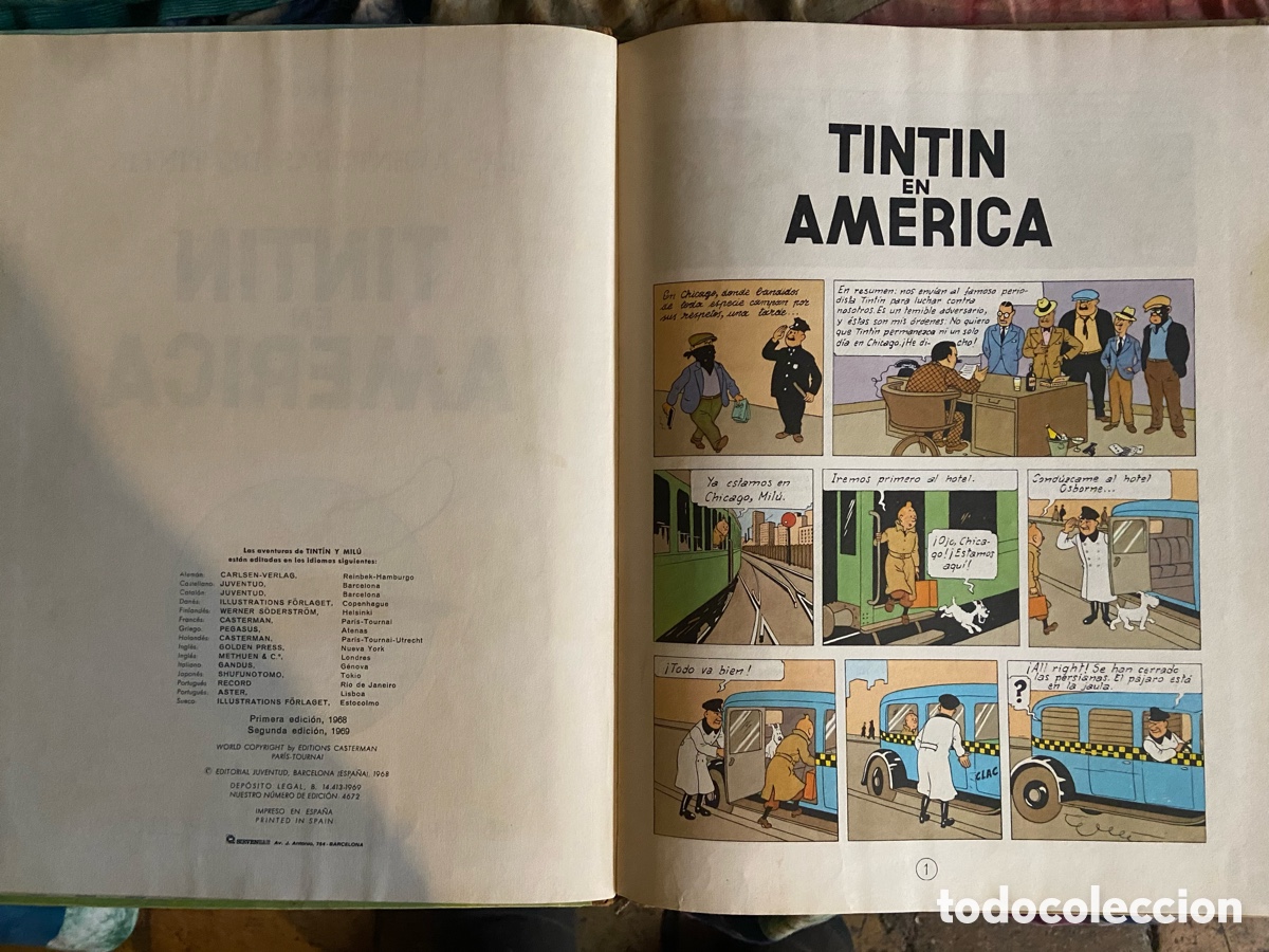 C&oacute;mics: Tintin en Am&eacute;rica primera edici&oacute;n - Foto 4