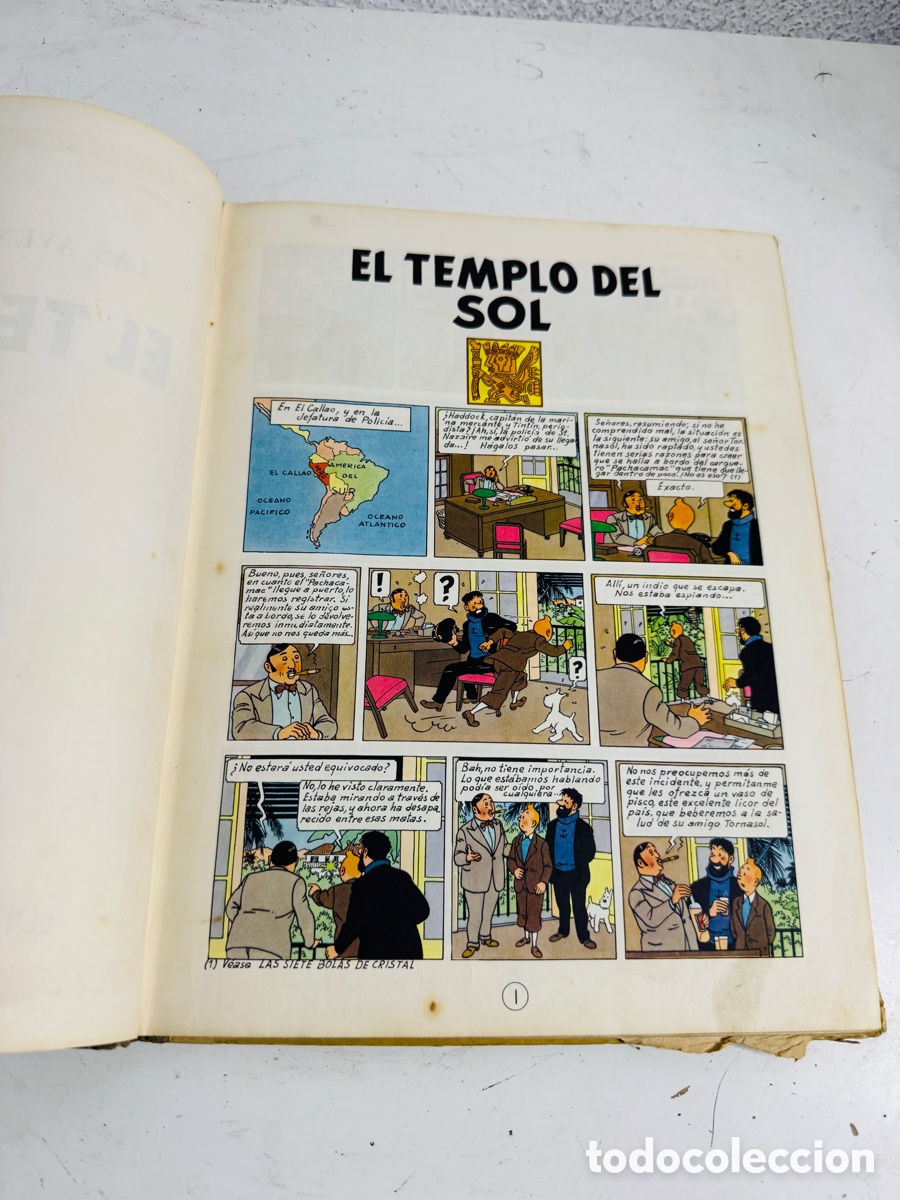 C&oacute;mics: TINTIN EL TEMPLO DEL SOL CUARTA EDICION 1969 (ED. JUVENTUD) - Foto 7
