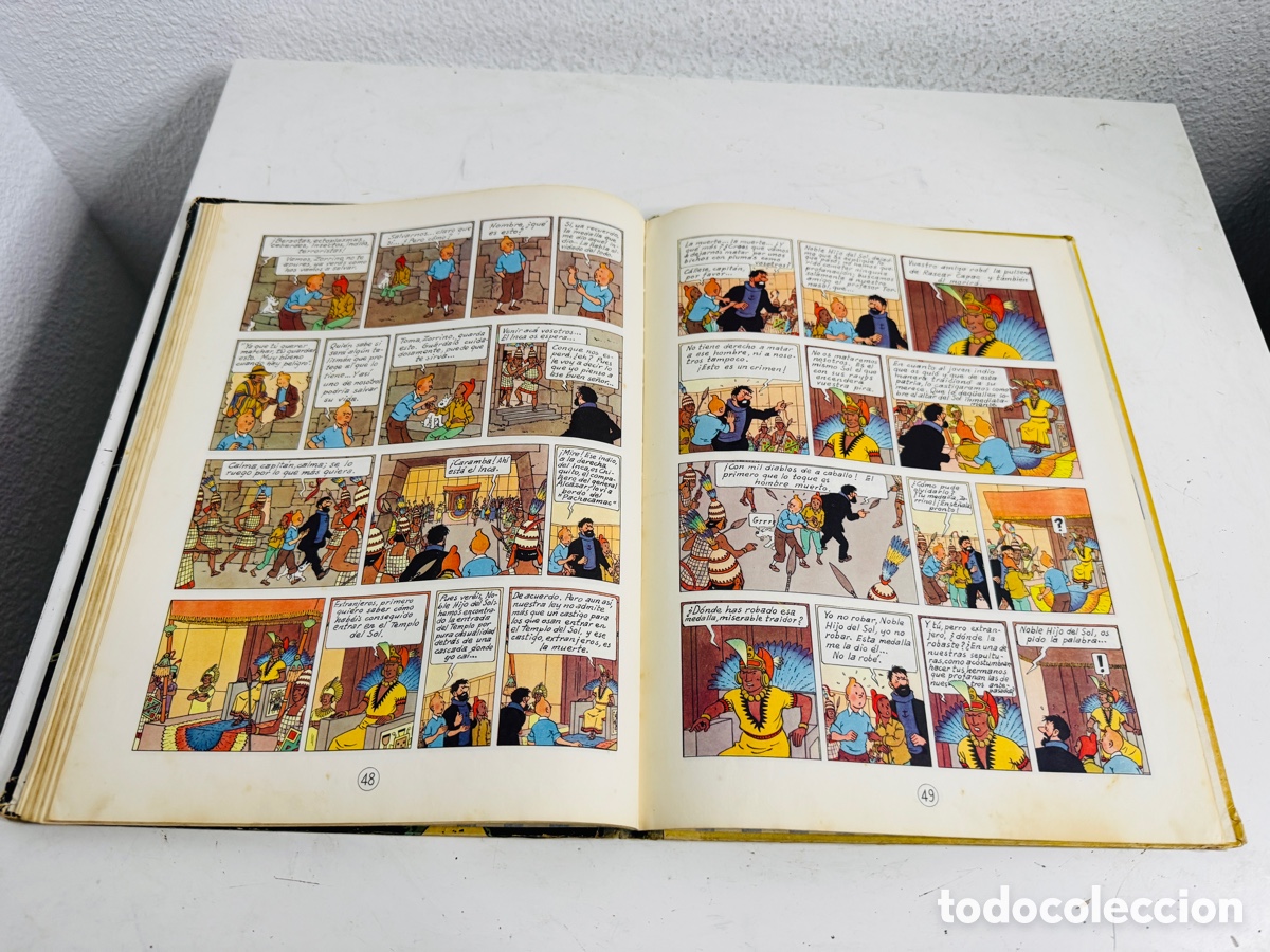 C&oacute;mics: TINTIN EL TEMPLO DEL SOL CUARTA EDICION 1969 (ED. JUVENTUD) - Foto 9