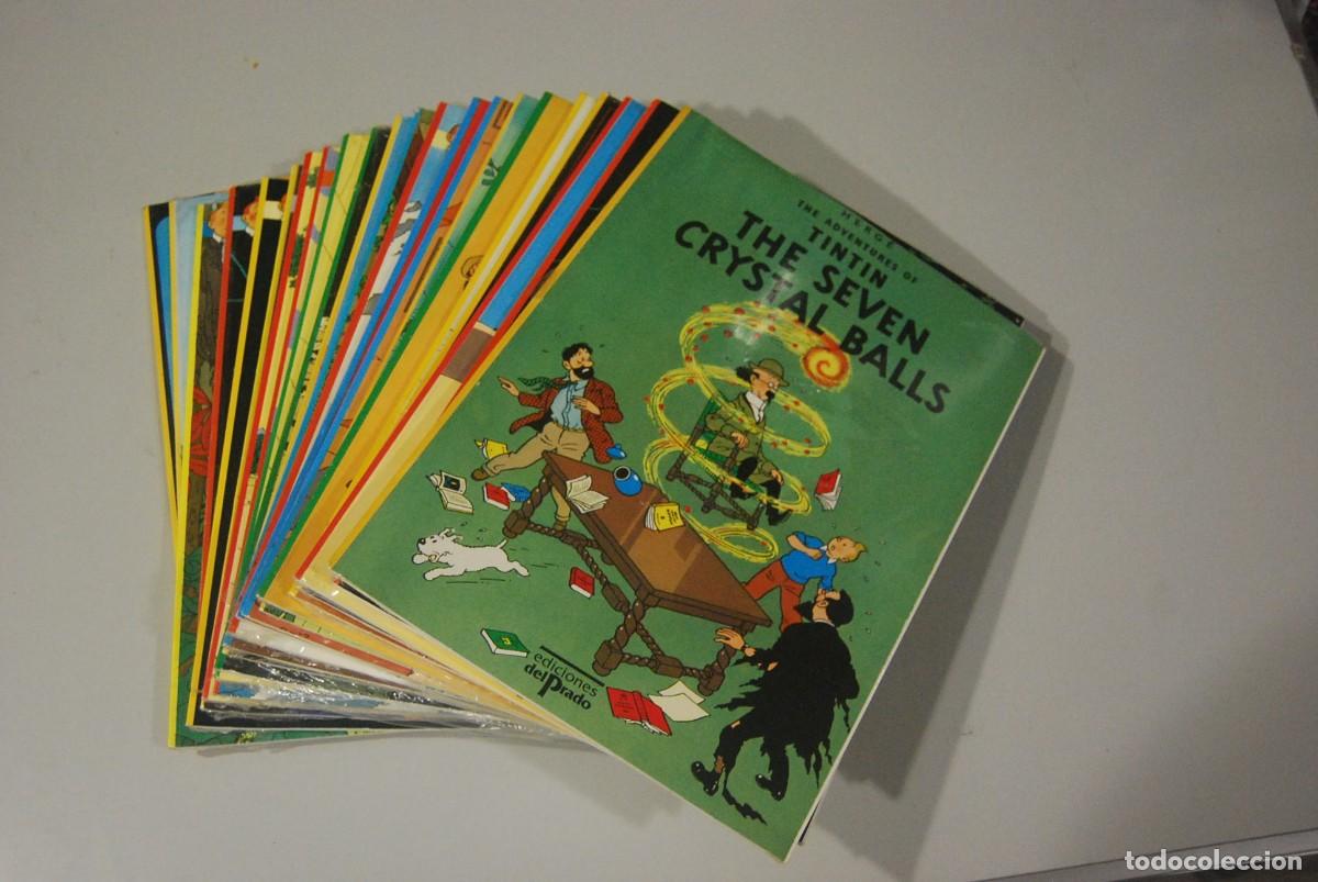 Comics : COMICS TINTIN 22 TOMOS EN INGLES, COLECCION COMPLETA EDICIONES EL PRADO (VER FOTOS Y DESCRIPCION