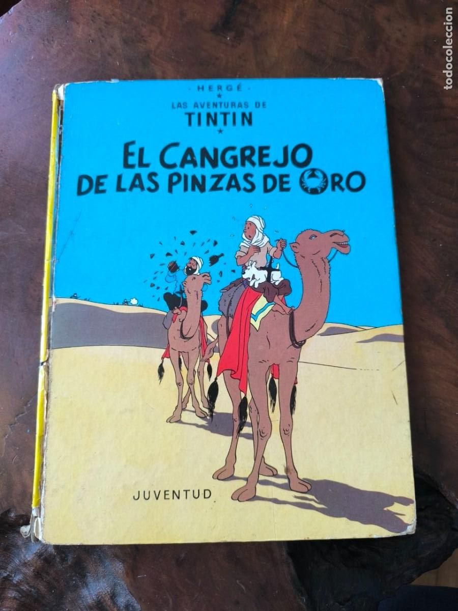 C&oacute;mics: LAS AVENTURAS DE TINTIN. EL CANGREJO DE LAS PINZAS DE ORO , TAPA DURA 1981. SEPTIMA EDICION.
