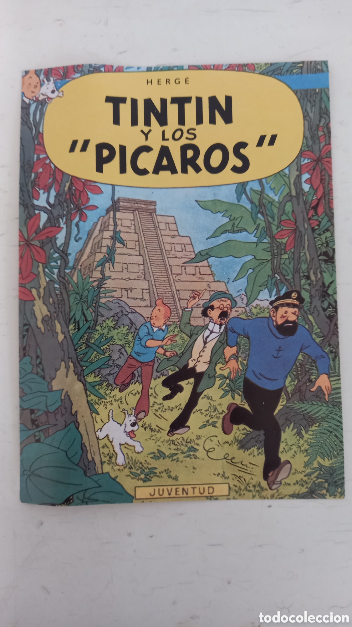 C&oacute;mics: TINTIN. Folleto publicitario 12 x 8.5 ctm. Original a&ntilde;os 1960s