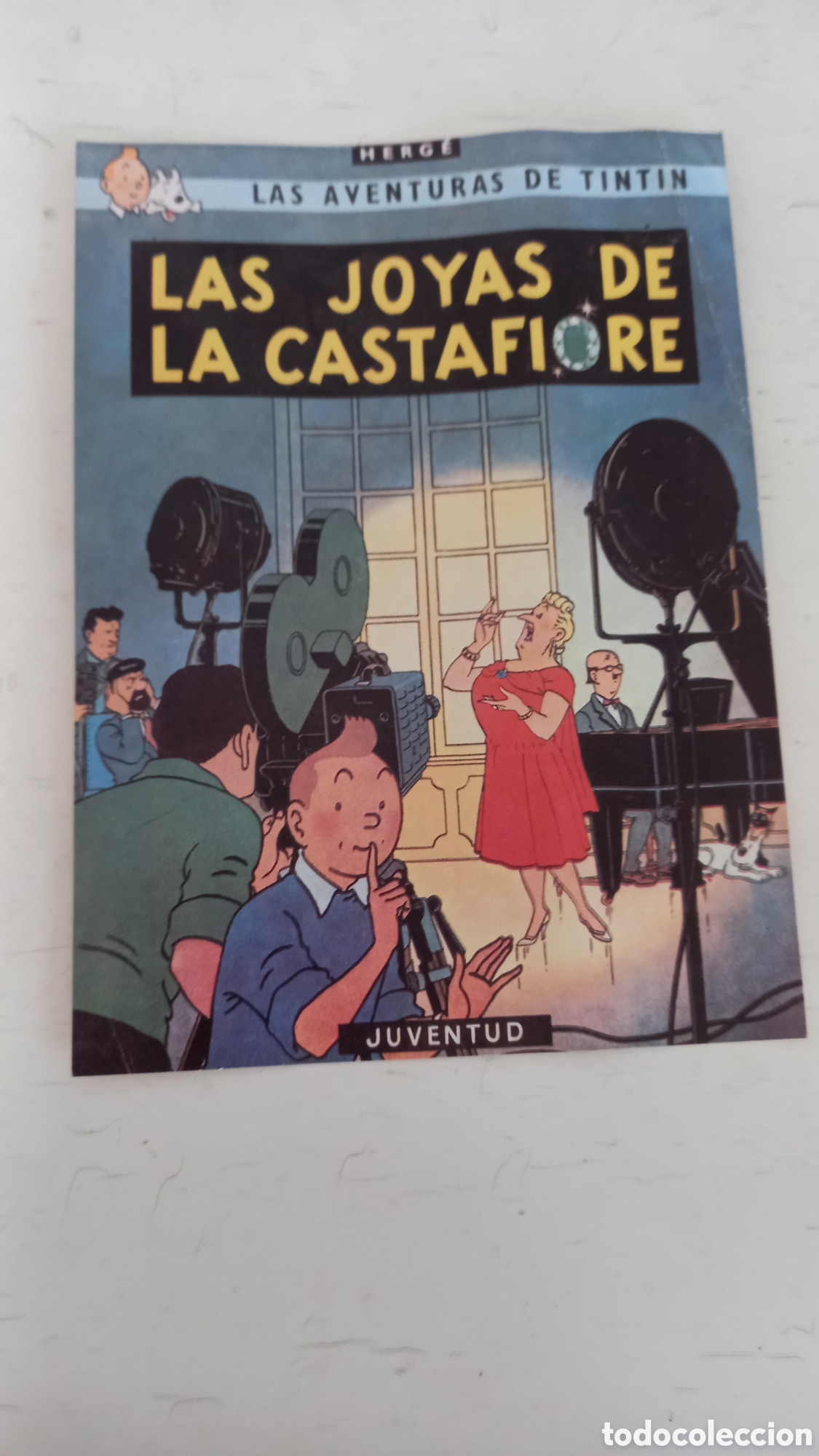 C&oacute;mics: TINTIN. Folleto publicitario 12 x 8.5 ctm. Original a&ntilde;os 1960s