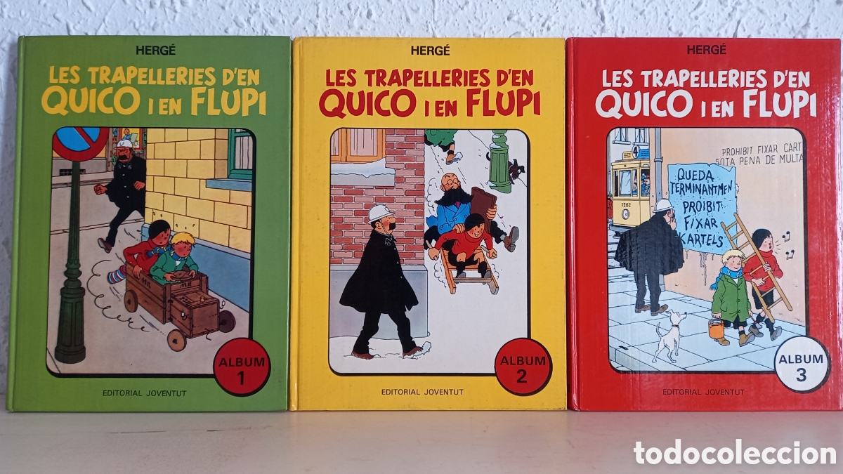 C&oacute;mics: HERG&Eacute;. Les trapelleries de Quico i en Flupi. Joventut 1989