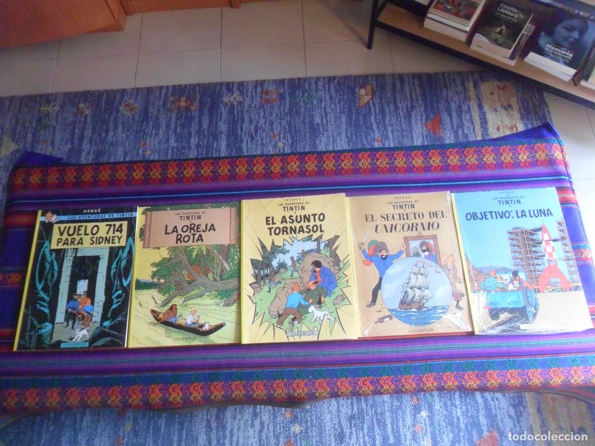 C&oacute;mics: TINTIN 2003 OBJETIVO LA LUNA SECRETO DEL UNICORNIO PRECINTADO ASUNTO TORNASOL OREJA ROTA VUELO 714
