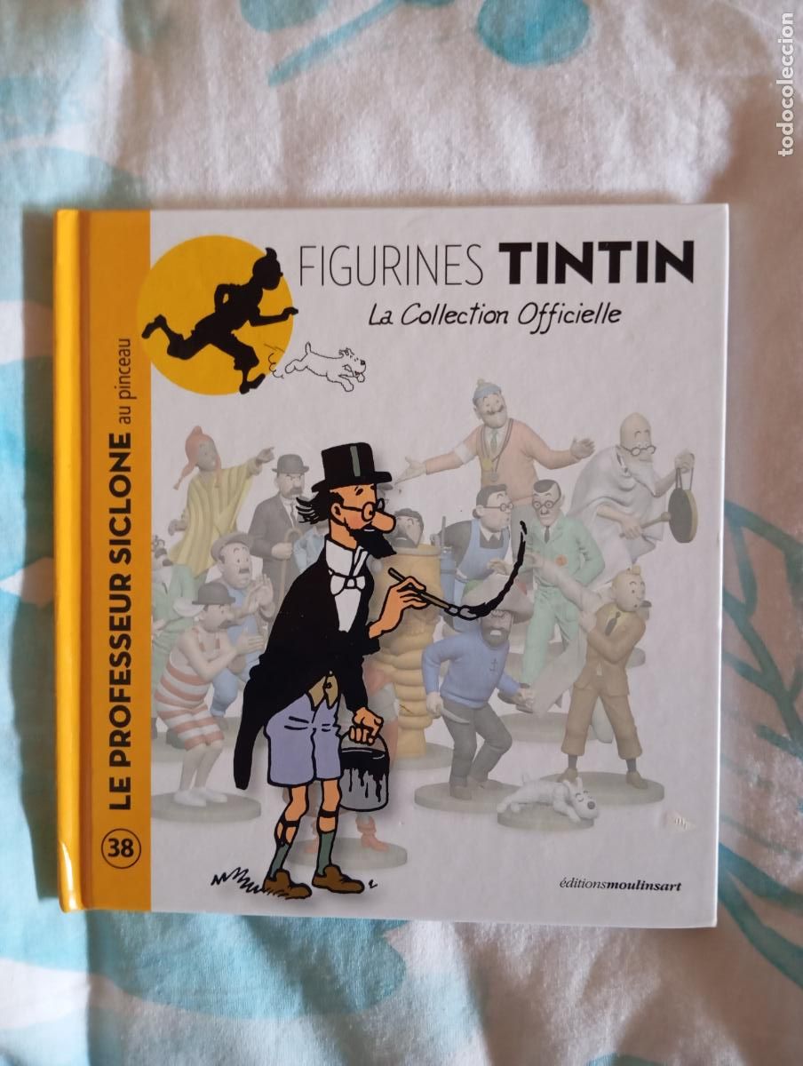 C&oacute;mics: FIGURINES TINTIN 38 LE PROFESSEUR SICLONE EDICIONES MOULINSART MUY BUEN ESTADO TAPA DURA
