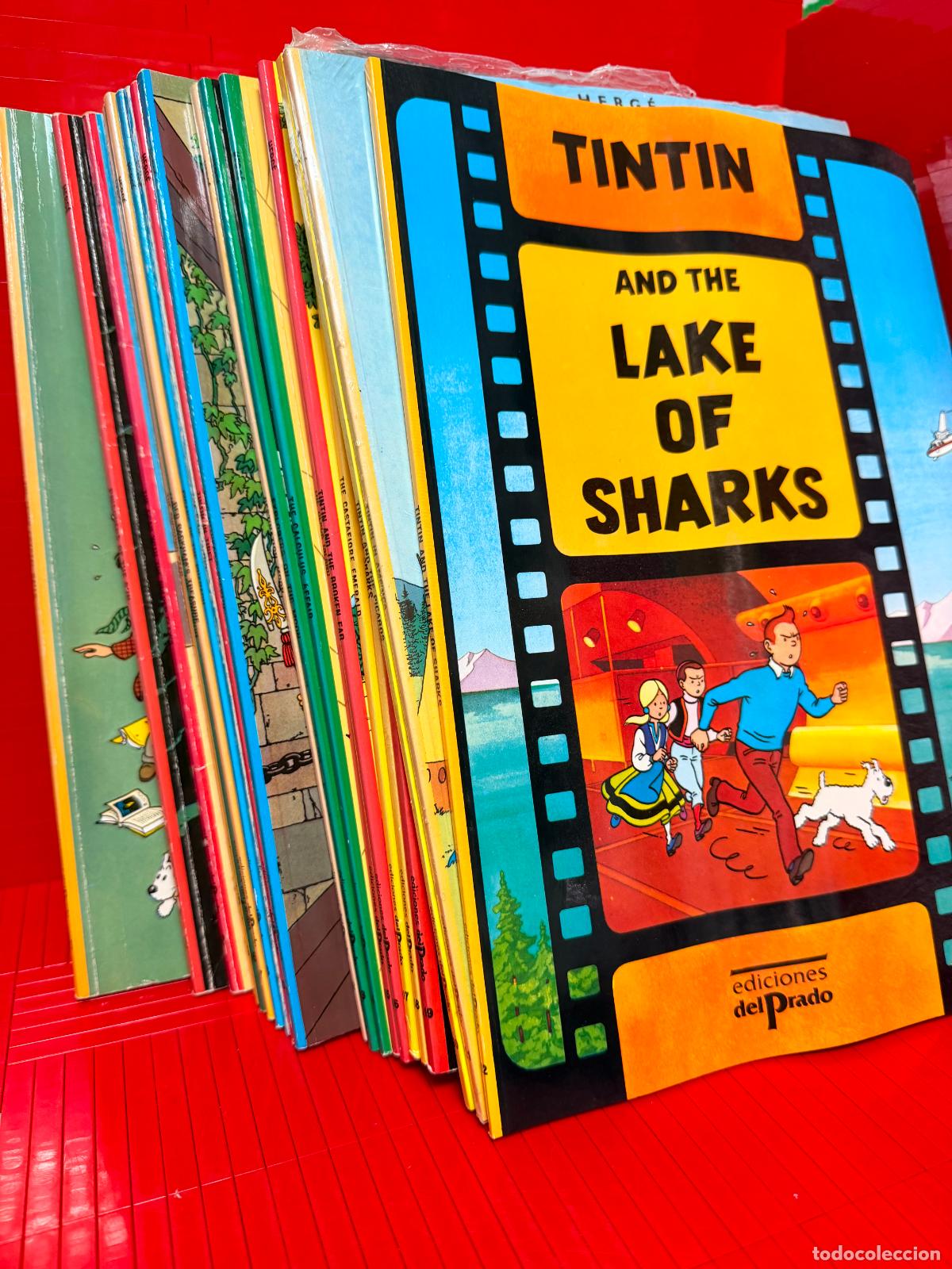 C&oacute;mics: LAS AVENTURAS DE TINTIN - COLECCION 22 TOMOS &ndash; ED. DEL PRADO &ndash; HERGE INGLES