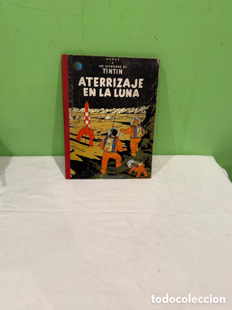 C&oacute;mics: Tint&iacute;n Aterrizaje en la Luna Herg&eacute; segunda edici&oacute;n 1964 Juventud c&oacute;mic antiguo colecci&oacute;n