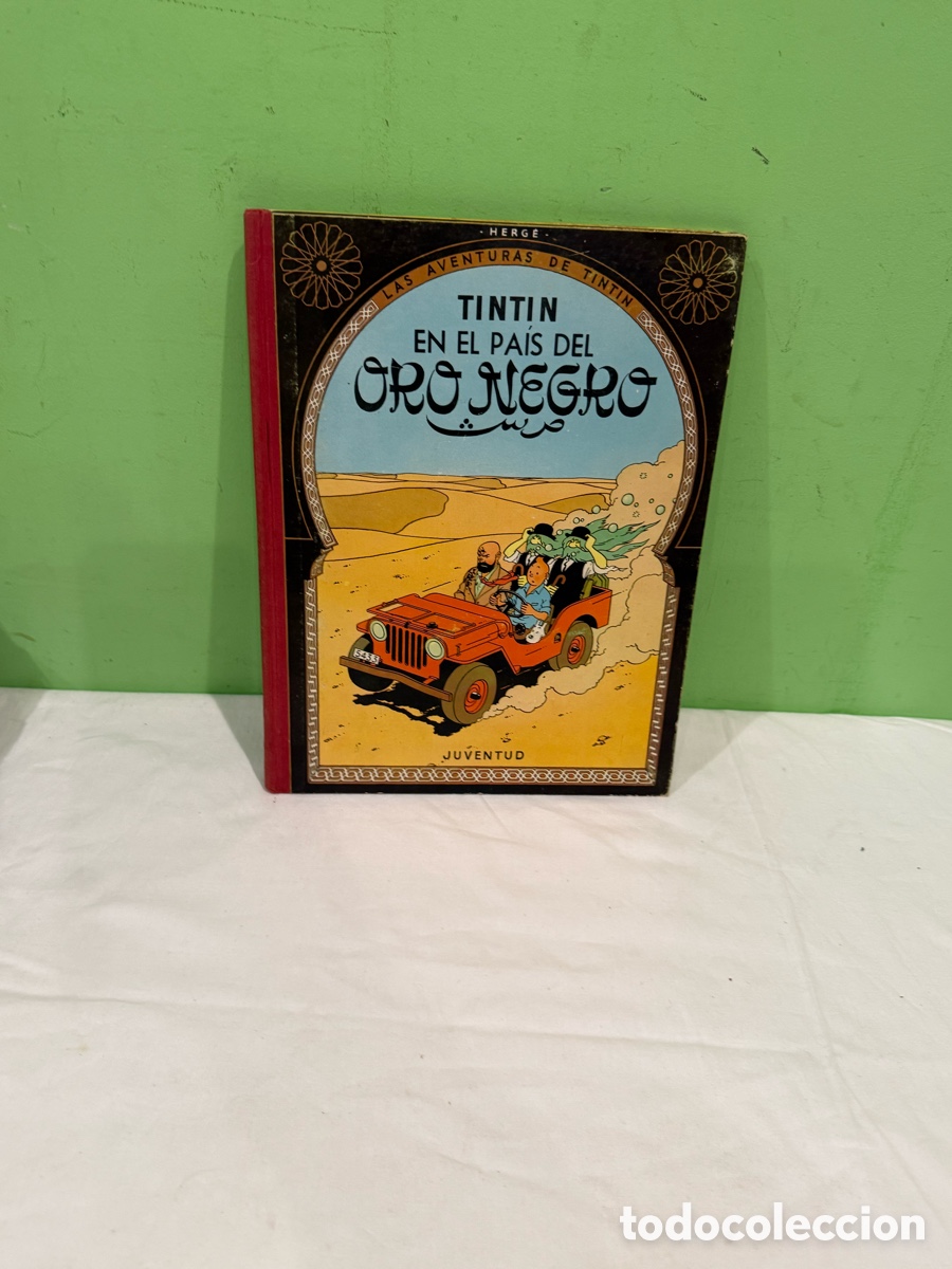 C&oacute;mics: Tint&iacute;n en el Pa&iacute;s del Oro Negro Herg&eacute; tercera edici&oacute;n 1967 Juventud c&oacute;mic antiguo colecci&oacute;n