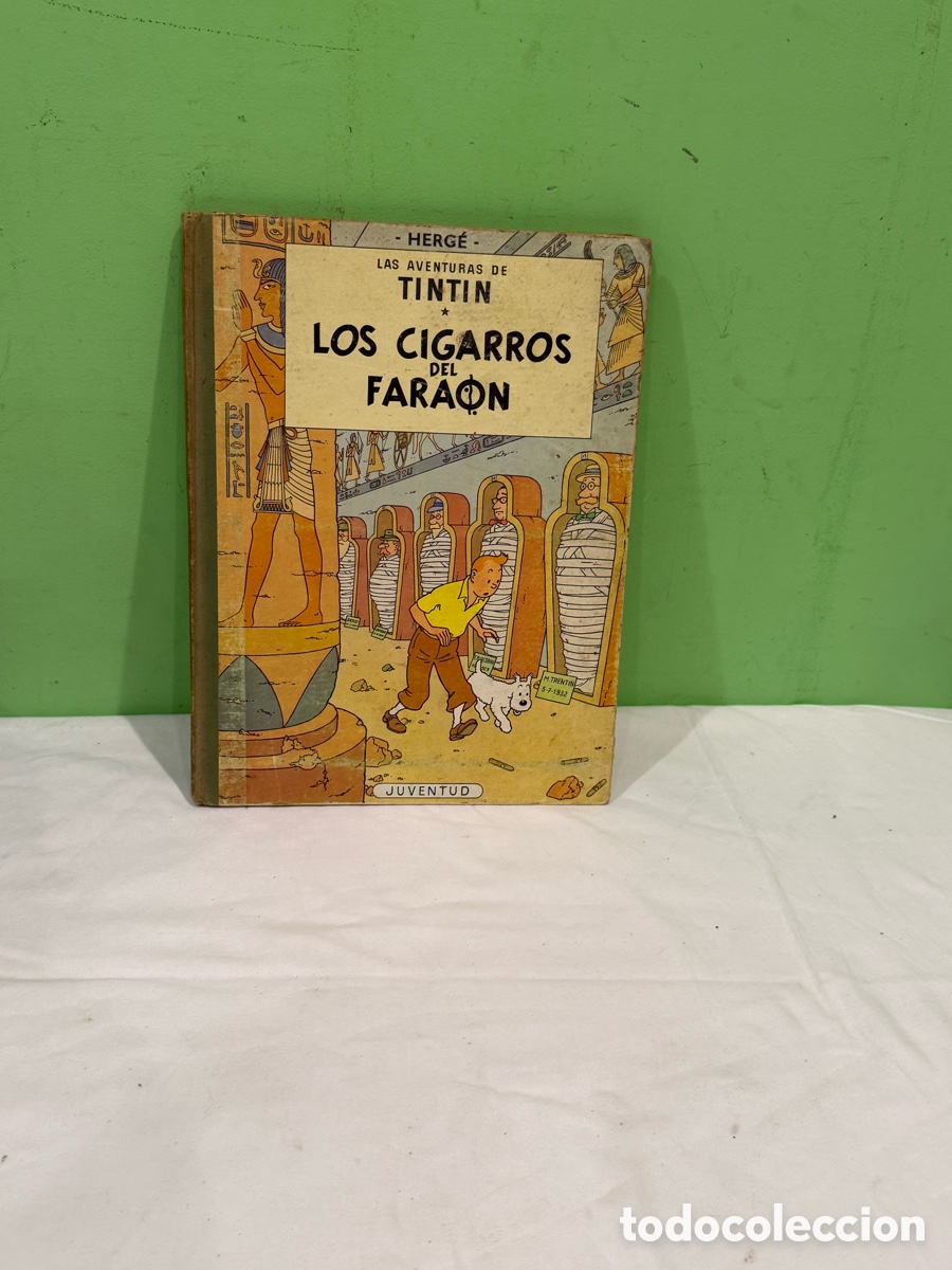 C&oacute;mics: Tint&iacute;n Los Cigarros del Fara&oacute;n Herg&eacute; tercera edici&oacute;n 1968 Juventud c&oacute;mic antiguo colecci&oacute;n