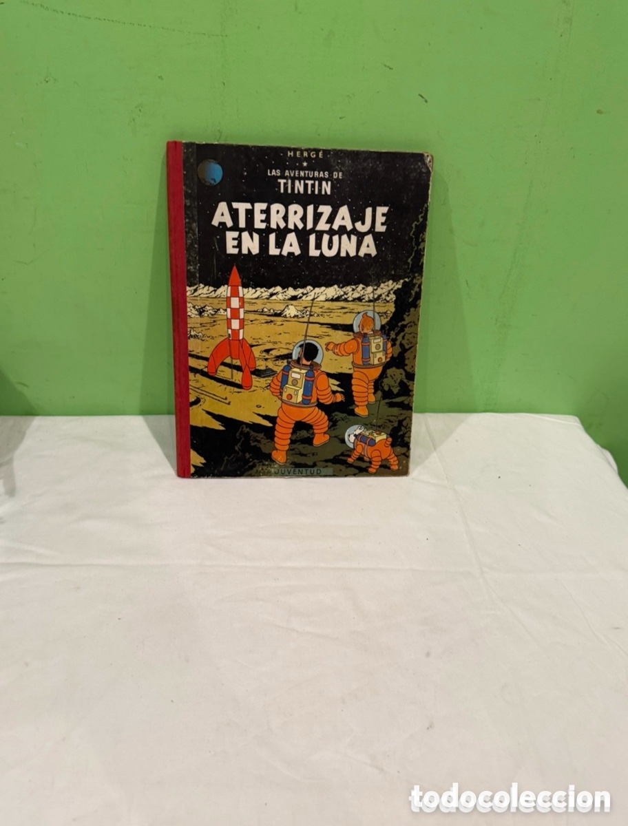 C&oacute;mics: Tint&iacute;n Aterrizaje en la Luna Herg&eacute; segunda edici&oacute;n 1964 Juventud c&oacute;mic antiguo colecci&oacute;n