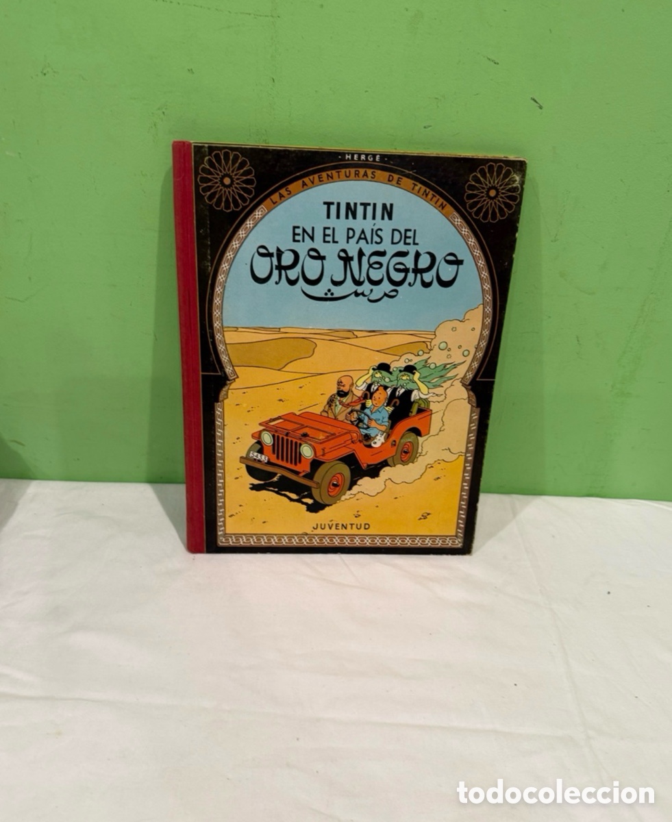 C&oacute;mics: Tint&iacute;n en el Pa&iacute;s del Oro Negro Herg&eacute; tercera edici&oacute;n 1967 Juventud c&oacute;mic antiguo colecci&oacute;n