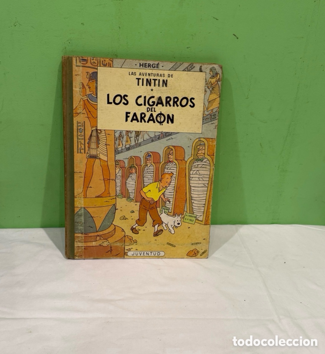 C&oacute;mics: Tint&iacute;n Los Cigarros del Fara&oacute;n Herg&eacute; tercera edici&oacute;n 1968 Juventud c&oacute;mic antiguo colecci&oacute;n