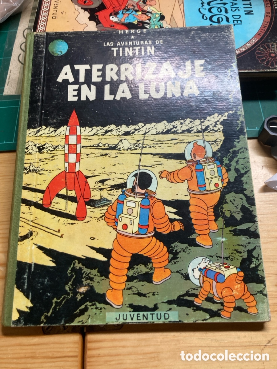C&oacute;mics: Aterrizaje en la luna Tintin quinta edicion 1970