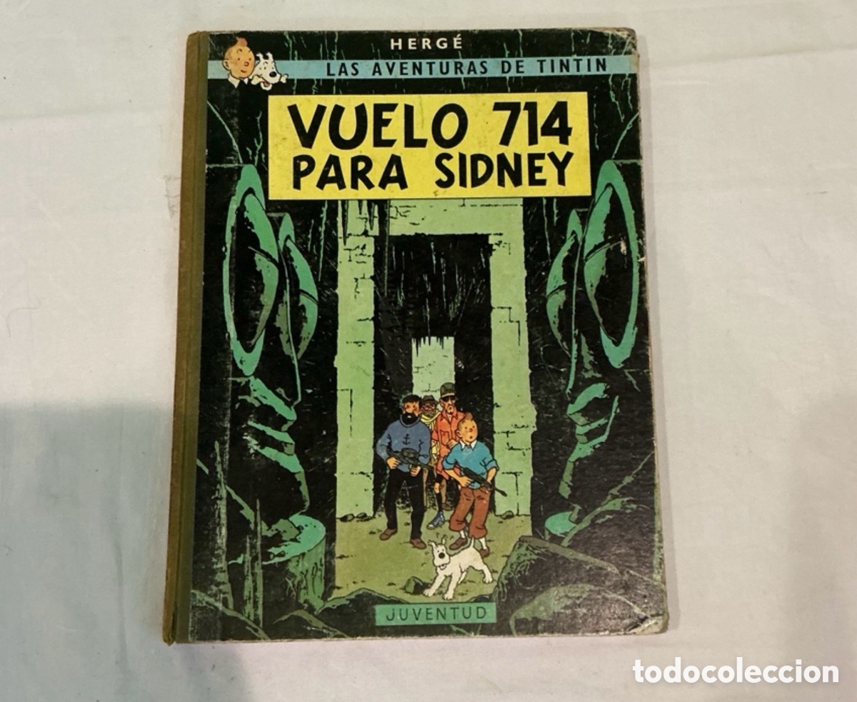 C&oacute;mics: Ejemplar Las aventuras de Tint&iacute;n Vuelo 714 para Sidney primera edici&oacute;n 1969 Herg&eacute; Juventud