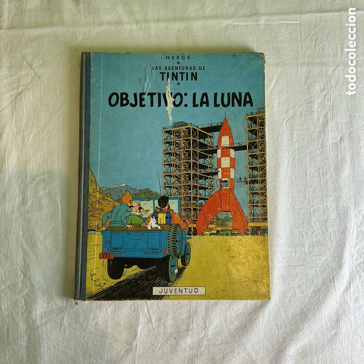 C&oacute;mics: Ejemplar Las aventuras de Tint&iacute;n Objetivo: La Luna segunda edici&oacute;n 1964 Herg&eacute; Juventud