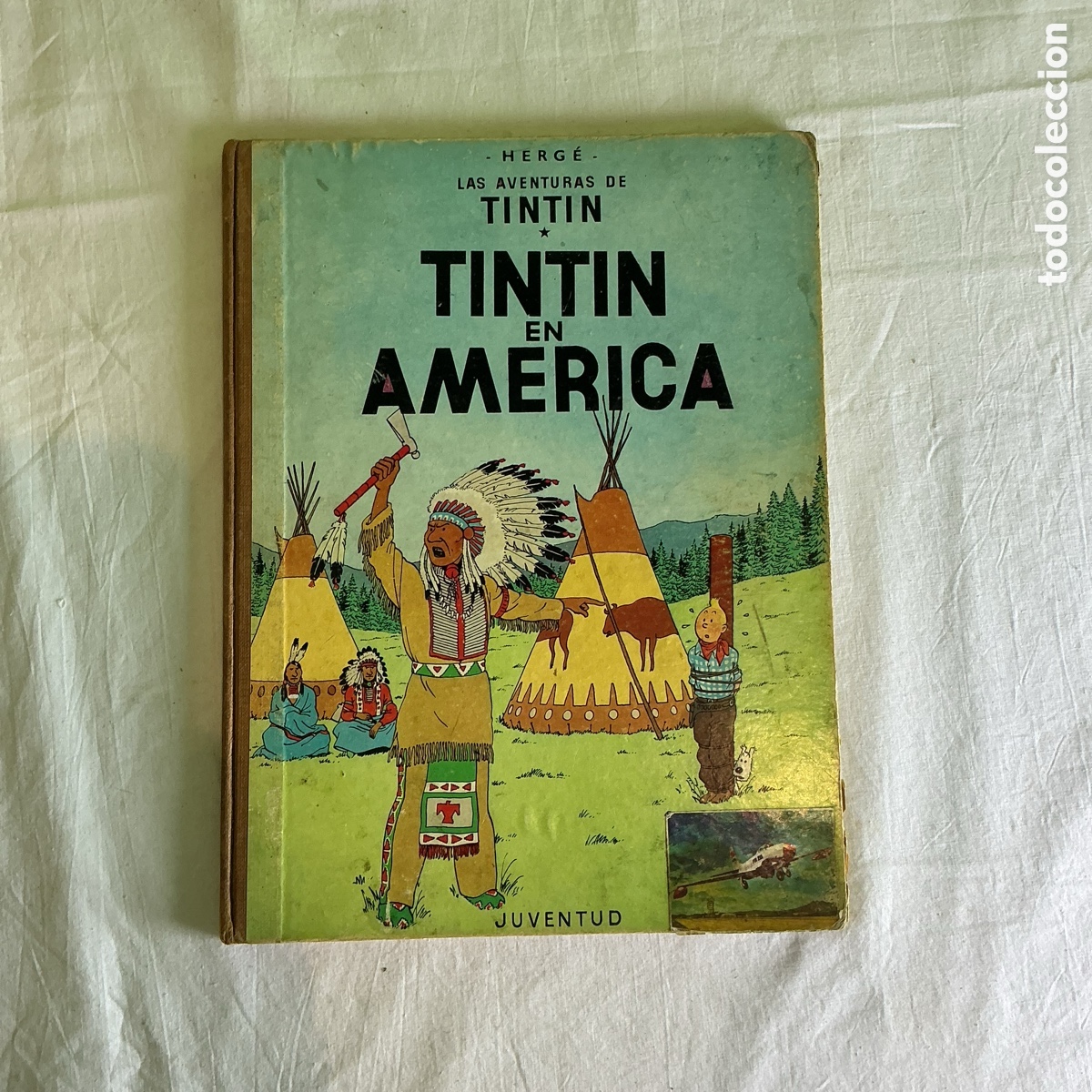 C&oacute;mics: Ejemplar Las aventuras de Tint&iacute;n Tint&iacute;n en Am&eacute;rica segunda edici&oacute;n 1969 Herg&eacute; Juventud