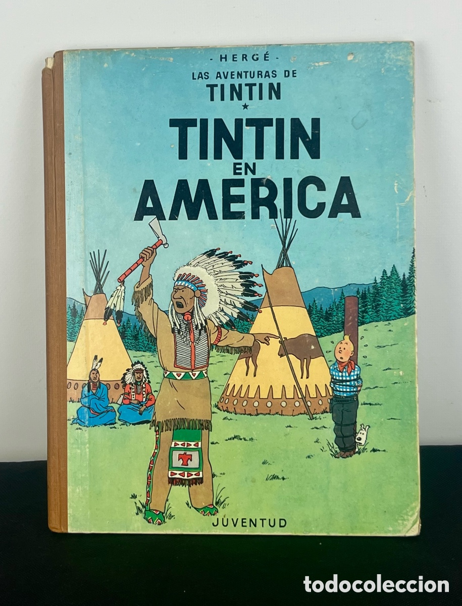 C&oacute;mics: LAS AVENTURAS DE TINTIN EN AMERICA - PRIMERA EDICI&Oacute;N, 1968 - EDITORIAL JUVENTUD