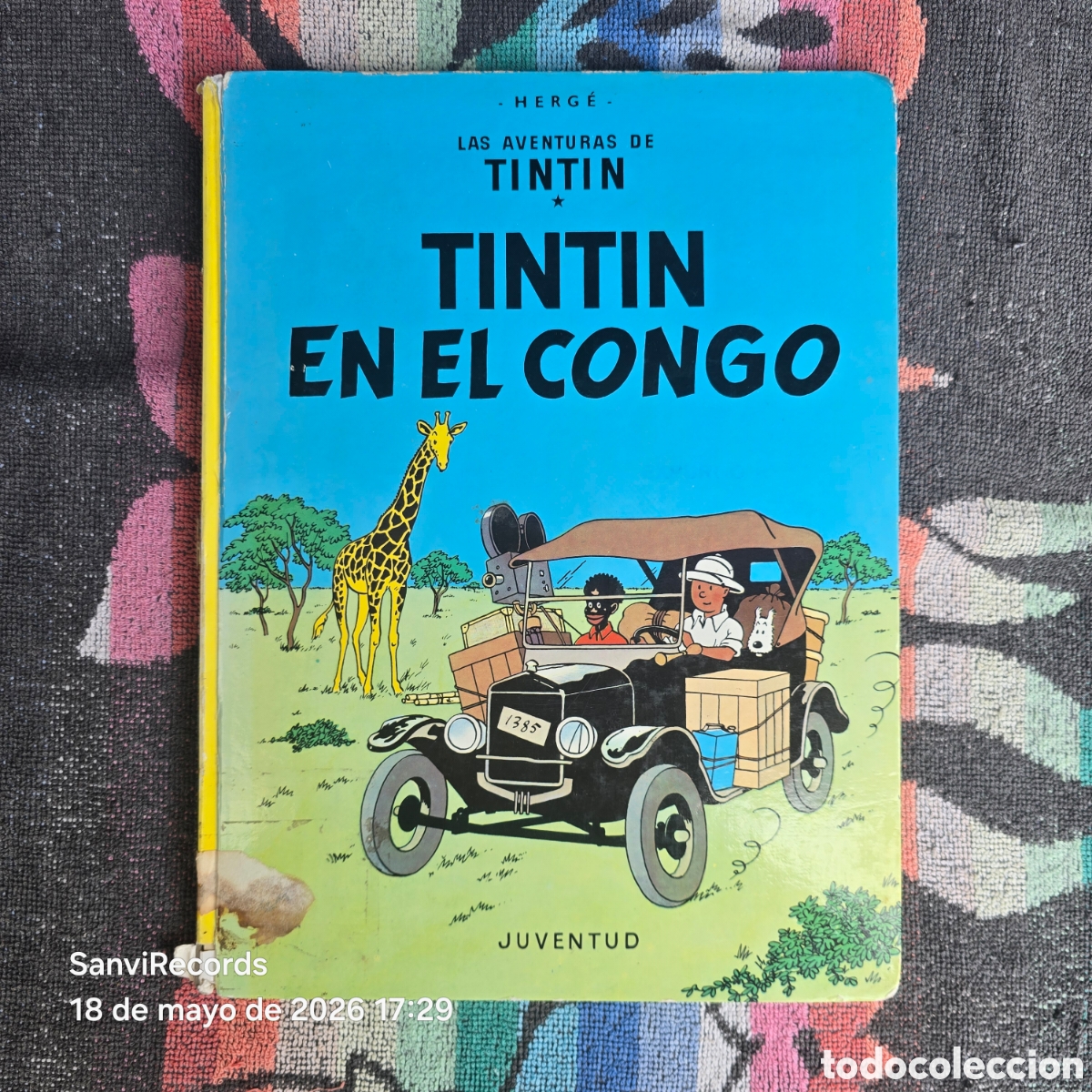 C&oacute;mics: LAS AVENTURAS DE TINTIN: TINTIN EN EL CONGO (HERG&Eacute;) (JUVENTUD)