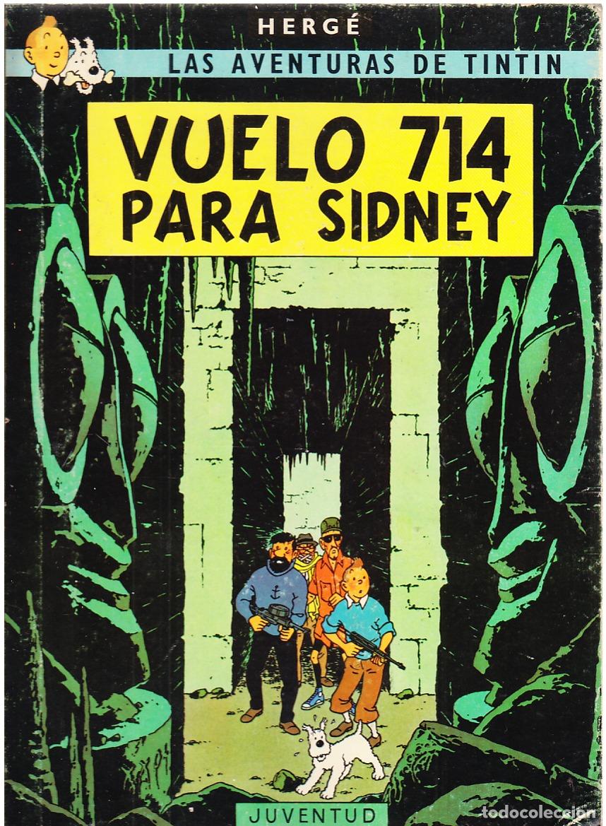 C&oacute;mics: TINTIN VUELO 714 PARA SIDNEY, 1A PRIMERA EDICI&Oacute;N , EDITORIAL JUVENTUD, 1969