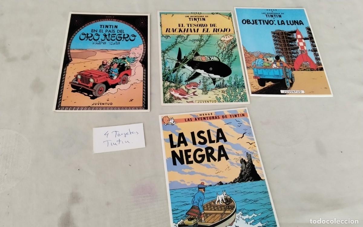 C&oacute;mics: CUATRO TARJETAS DE TINTIN EDITORIAL JUVENTUD